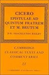 Cicero : Epistulae ad Quintum fratrem et M. Brutum
