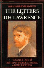 The Letters of D. H. Lawrence, Volume II book cover