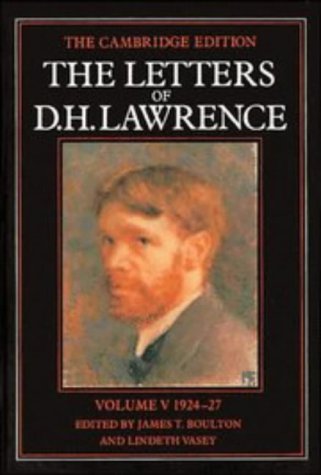 The Letters of D.H.Lawrence: March 1924-March 1927 Vol 5 book cover