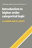 Introduction To Higherorder Categorical Logic
