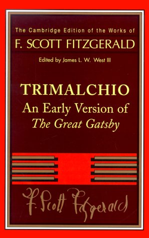 Trimalchio: An Early Version of The Great Gatsby book cover