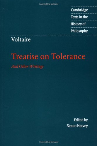 Treatise on Tolerance and Other Writings (By: Voltaire) cover