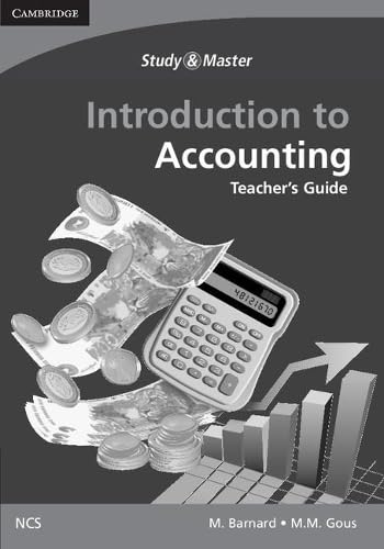 Cover of Introduction to Accounting for the Senior Phase Teacher's Guide