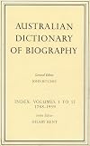 Australian Dictionary of Biography Index: Volumes 1-12 1788-1939 Index (V.1-12)