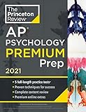 Princeton Review Ap Psychology Premium Prep 2021 5 Practice Tests Complete Content Review Strategies Techniques College Test Preparation