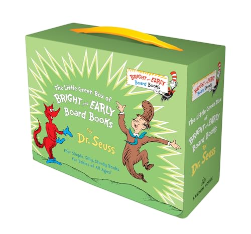 Little Green Boxed Set of Bright and Early Board Books: Fox in Socks; Mr. Brown Can Moo! Can You?; There's a Wocket in My Pocket!; Dr. Seuss's ABC
