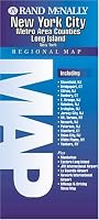 Rand McNally Regional Map: New York City Metro Area Counties