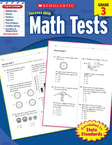 Scholastic Success with Math Tests, Grade 3 cover
