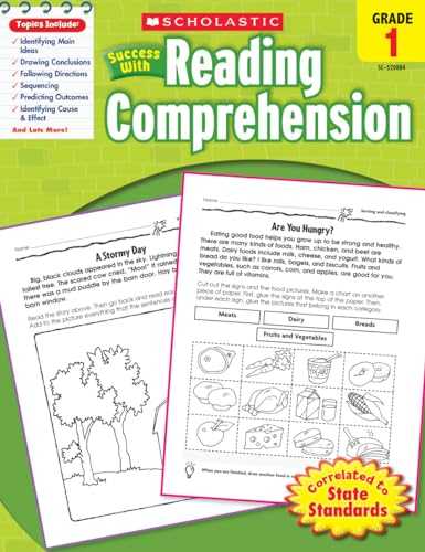 Cover of Scholastic Success with Reading Comprehension Grade 1