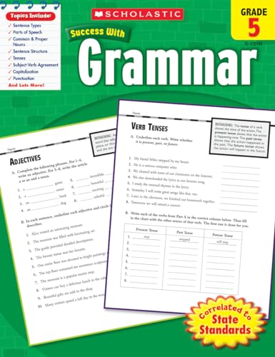 Scholastic Success With Grammar, Grade 5 cover