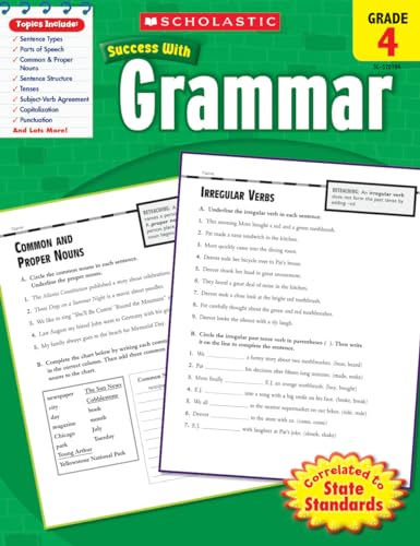 Scholastic Success With Grammar, Grade 4 cover