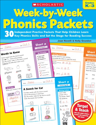 Week By Week Phonics Packets