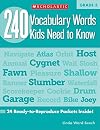 240 Vocabulary Words Kids Need to Know: Grade 6: 24 Ready-To-Reproduce Packets Inside!