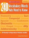 240 Vocabulary Words Kids Need To Know Grade 6 24 Readytoreproduce Packets Inside