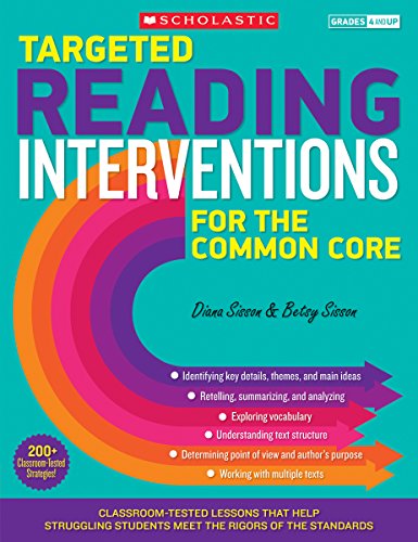 Cover of Targeted Reading Interventions for the Common Core : Grades 4-8