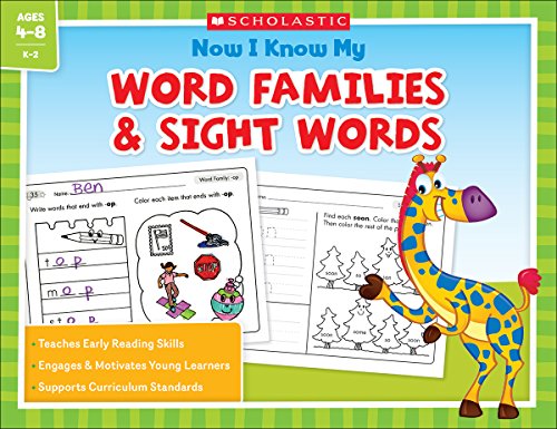 Cover of Now I Know My Word Families and Sight Words