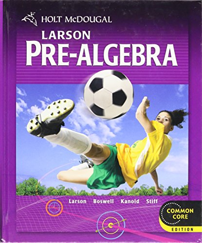 Holt McDougal Larson Pre-Algebra: Student Edition 2012 cover