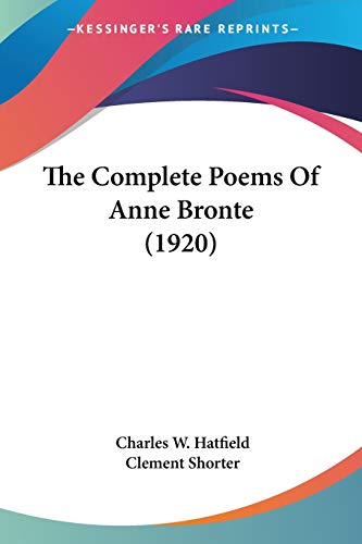 The Complete Poems of Anne Bronte cover