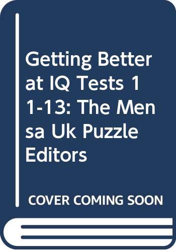 Cover of Getting Better at IQ Tests 11-13