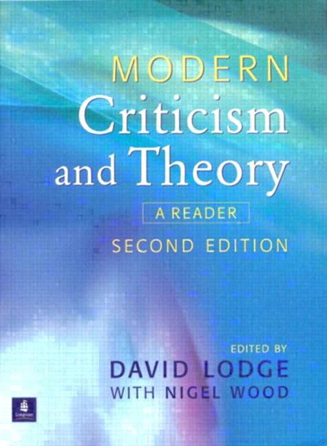 Modern Criticism and Theory cover