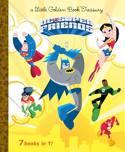 DC Super Friends Little Golden Book Treasury book cover