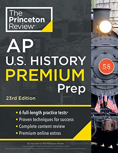 Cover of Princeton Review AP U. S. History Premium Prep 2024