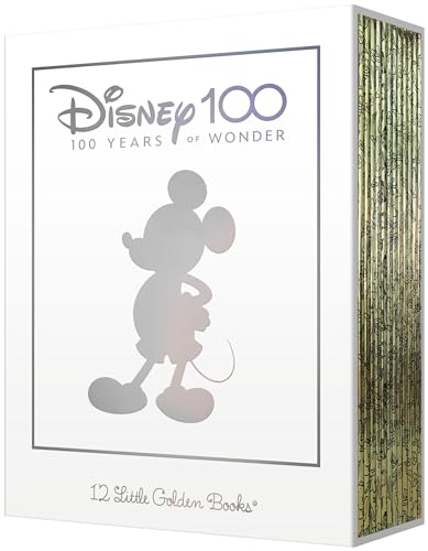 Cover of Disney's 100th Anniversary Boxed Set of 12 Little Golden Books (Disney)