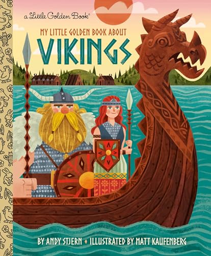 My Little Golden Book About Vikings (By: Don Clark,Andy Stjern) cover