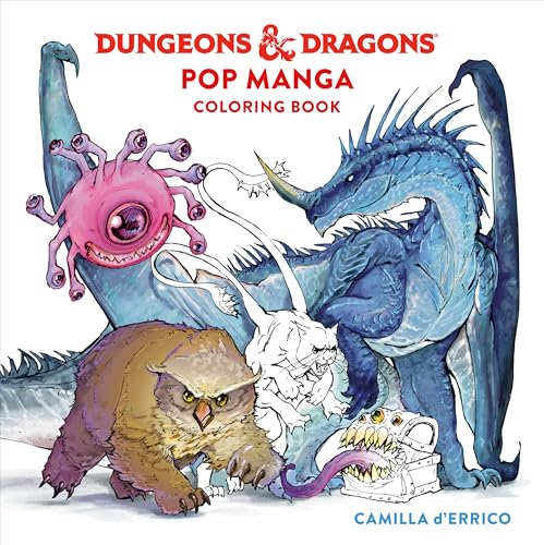Dungeons & Dragons Pop Manga Coloring Book — coloring book cover