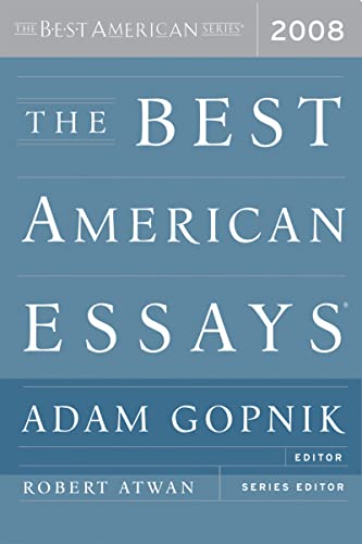 The Best American Essays 2008 cover