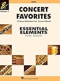 Concert Favorites Vol 1 Oboe Essential Elements Band Series Essential Elements 2000 Band