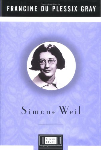 Simone Weil (By: Francine du Plessix Gray) cover