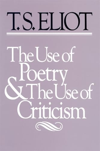 The Use of Poetry and the Use of Criticism book cover