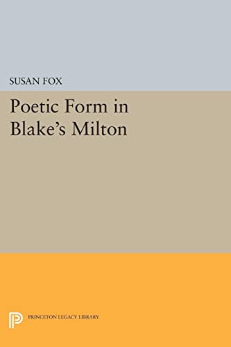 Poetic Form in Blake's Milton cover