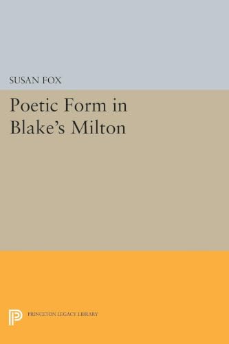 Poetic Form in Blake's Milton book cover