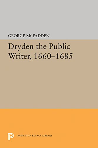 Cover of Dryden the Public Writer, 1660-1685