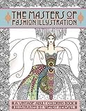 Adult Coloring Book Vintage Series The Masters Of Fashion Illustration