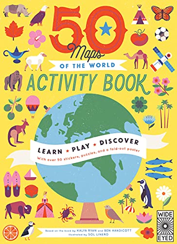 50 Maps of the World Activity Book (By: Ben Handicott,Kalya Ryan) cover