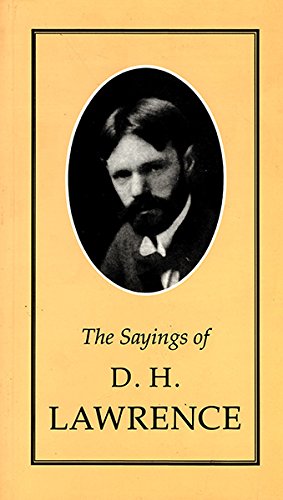 Sayings of D.H. Lawrence book cover