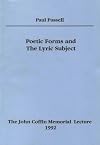 Poetic forms and the lyric subject