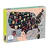 Cocktail Map Of The USA 1000 Piece Puzzle