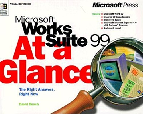 Microsoft Works Suite 99 at a Glance book cover