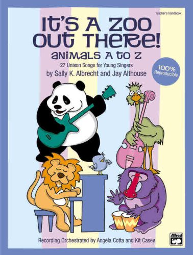 Cover of It's a Zoo Out There! Animals A to Z--27 Unison Songs for Young Singers (Book & CD)