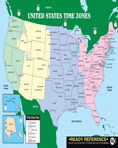 Cover of U.S. and World Maps with Time Zones Ready Reference