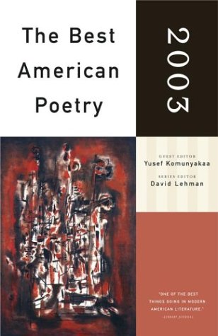 The Best American Poetry 2003 book cover