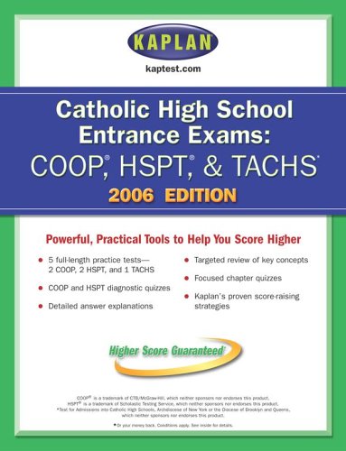 Cover of Catholic high school entrance exams