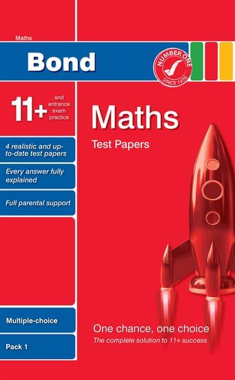 Cover of Bond 11+ Test Papers Maths Multiple-Choice Pack 1