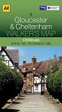 Walkers Map Gloucester Cheltenham