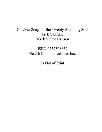 Twenty-something's Soul (By: Mark Victor Hansen) cover