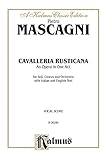 Cavalleria Rusticana Italian English Language Edition Comb Bound Vocal Score Kalmus Edition Italian Edition